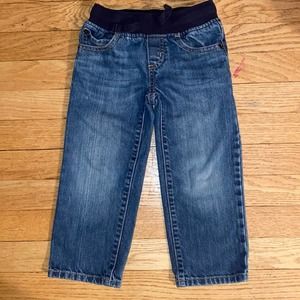 Gymboree Pull-up Denim Straight Leg Jeans (Size 3T)